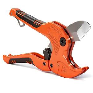 lot 14431 image: S2U PVC Pipe Cutter, PVC Cutter Cuts PVCCPVCPPPEXPE Pipe Up to 1-14, One-hand Operation PEX Cutter, V-Shaped Japanese SUS420 Blade, Ideal for PlumbingIrrigationSprinkler SystemsDIY projects