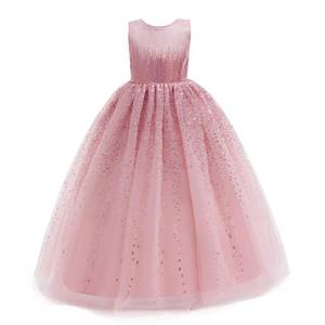 lot 14434 image: DPKM Flower Girls Sequin Dress Bridesmaid Sparkle Formal Wedding Party Birthday Kids Pageant Princess Prom Ball Gown, 104