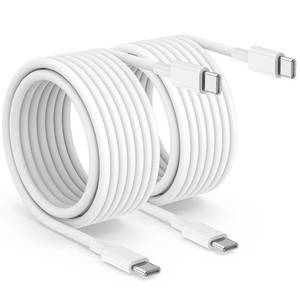 lot 14446 image: 2pack 10ft USB C to C Cable, 60W Type C to Type C Fast Charging Cord for iPhone 17 16 15 Pro, Pro Max, Plus, iPad Pro, MacBook Air 13 inch, iPad Pro, Air, for Samsung Galaxy S25 and More