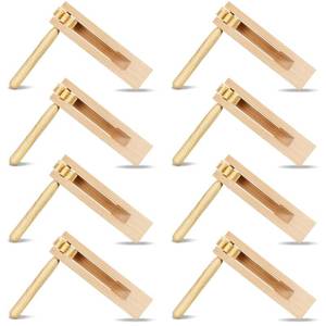 lot 14453 image: Zhanmai 12 Pcs Wooden Ratchet Noise Makers, Mexicans Spinning Rattle Traditional Toy for Football Games, Sports Events, Birthday Parties, Team Cheers, and Graduation Outdoor Celebrations