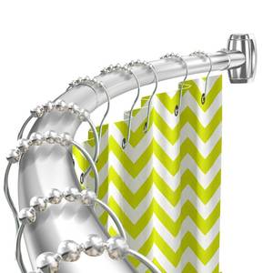 lot 14479 image: Silver Curved Shower Curtain Rod 33-78 Inches Adjustable Splicing Design Curved Shower Rods Round Shower Curtain Rod Rust Proof Stainless Steel Curved Shower Rods For Bathroom Need to Drill