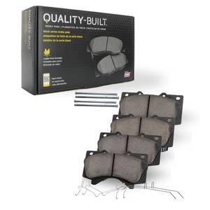 lot 19226 image: QUALITY-BUILT Front Semi-Metallic Brake Pads, Black Series 1003-1016M, Compatible with 2014-2019 Maserati (Ghibli,Quattroporte)