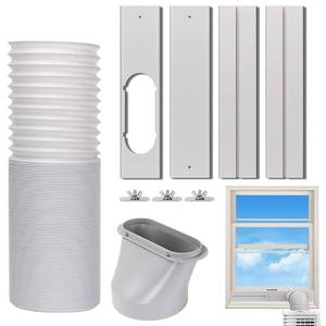 lot 19270 image: Kxuhivc Portable Air Conditioner Window Vent Kit, Adjustable Window Seal with 5.9 Inch Diameter, 59 Inch Length Exhaust Hose for AC Unit Universal for Sliding Horizontal or Vertical Window