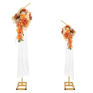 lot 19277 image: Metal Balloon Arch Stand, Set of 2 Wedding Arch Stand Flower Arch Backdrop Floral Wedding Arches for Ceremony Decorations