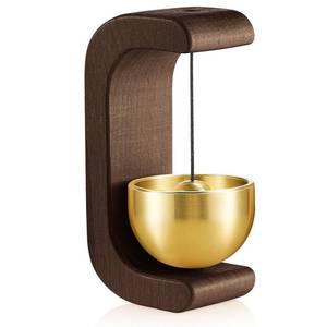 lot 20063 image: Zonon 1 Pcs Magnetic Wooden Door Chime Shopkeepers Bell Doorbell Decoration Wind Chime for Door Opening C Shape for Home Store Office Cafe Pet Housewarming Gift (Black Walnut)