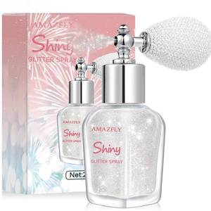 lot 20067 image: Hair and Body Glitter Spray, Shimmering Powder Sparkle Powder Makeup, Glitter Loose Sparkle Makeup for Body Highlighter,Festival Prom Rave Accessories (Pearl White)