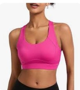 lot 2176 image: Ladies pink jogging bra size XXL
