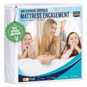 lot 2224 image: Utopia Bedding Waterproof Mattress Encasement Full