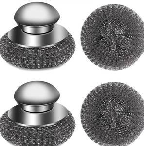 lot 2246 image: Hamgtrion Stainless Scouring Pad Set 4 PCS