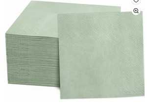 lot 8043 image: A 100PK Green Cocktail Napkins