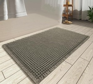 lot 9333 image: Upgraded Waffle Bath Mat Material 100% Polyester, 6 X 2 FT