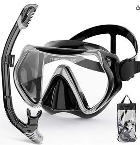 lot 9338 image: Diving Mask Snorkel Set Black