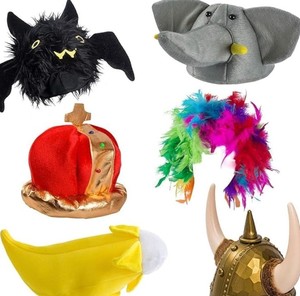 lot 10024 image: 6 Pc Dress Up Hats f-ab757