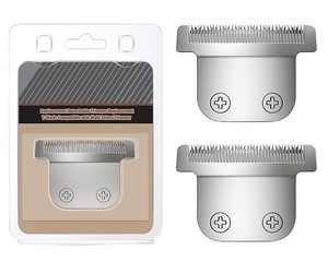 lot 12286 image: 40mm Trimmer T-Blade Detachable Clipper Blades Silver 2-Pack X004TSLGNP