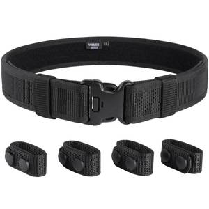 lot 2028 image: VISMIX Duty Blet, 2 Security Nylon Duty Belts Law Enforcement with 4 Belt Keepers