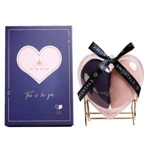 lot 2319 image: AMORTALS Heart Makeup Sponge Set - 2 Pcs Soft Beauty Sponges with Heart-Shaped Holder for Liquid Foundation, Cream, and Powder - Latex-Free Blending Sponge Kit for Valentines Day Gifts for Women