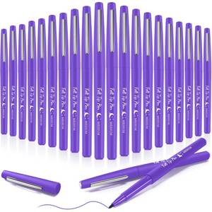 lot 2487 image: Fuyoooo 20 Pcs Felt Tip Pens 0.7mm Colored Felt Pens Marker Medium Point Journal Planner for Journaling Writing Note Taking Art Office Supplies