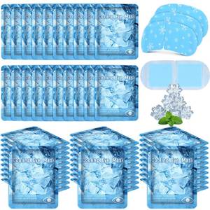 lot 2492 image: Newcotte 36 Pack Cooling Eye Masks Mint Scented Disposable Hydrogel Eye Patches for Puffy, Dark Circles, Dry Eyes Cooling Sensation Individually Wrapped Travel Size Relaxation Gifts for Men Women
