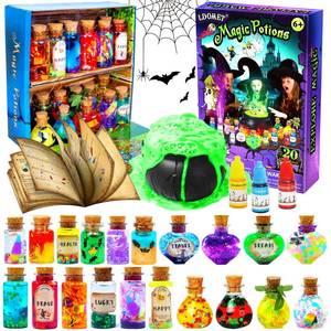 lot 2493 image: LDomet Magic Potions Kit for Kids - Mix 20 Fairy Dust Potion Bottles, Halloween Christmas Party Decorations, Creative Gift Craft Toy for Ages Boys Girls 6 7 8 9 10