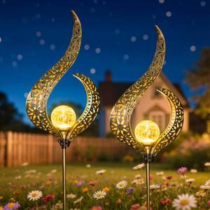 lot 3046 image: HOMEIMPRO Outdoor Solar Garden Lights Waterproof, Gifts for Mom Dad, Yard Art, Pathway, Lawn Ornaments, Outdoor Decor,Birthday Gifts for Wife Women (Bronze,2Pack)