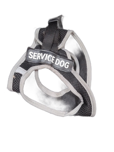 lot 6270 image: Service Dog Harness with Leash Red size S