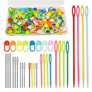 lot 6379 image: DeliaVo 229 Pcs Yarn Needles Set, Crochet Kit for Knitting Sewing Weaving