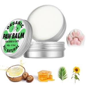 lot 6422 image: Dog Paw Balm & Nose Balm (2.1oz ), Lick-Safe  All-Natural Dog & Cat Paw Protector Soother with Organic Coconut Oil for dog Dry and Cracked Paws, Nose, Elbows for Hot Pavement & Winter Protection