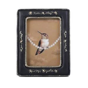 lot 6443 image: SIKOO Small Vintage Picture Frames 2.5x3.5 Antique Mini Black Picture Frame Wall Mount and Tabletop Display Tiny Vintage Wall Decor Black and Gold