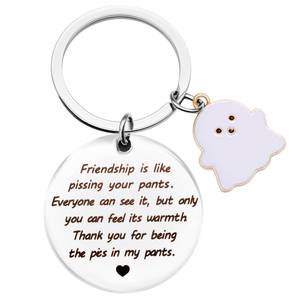 lot 8116 image: Pedenty Friendship is Like Warm Pants Keychain �� Funny Friendship Gifts for Women Friends, Besties, BFF, Cute Birthday Gift for Her