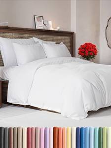 lot 9389 image: Duvet Cover Queen Size Set - Extra Soft Queen Duvet Cover 90 x 90 with 2 Pillow Shams for Women, Men, Kids & Teens - Hotel Luxury, Easy-Care w Zipper Closures & Ties - Comfy and Breathable (White)