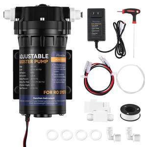 lot 9400 image: Hanchen Booster Pump Kit for RO Reverse Osmosis Water Filtration System 100 GPD, Quick-Connection Design, High Pressure Switch Dry-Running Protection