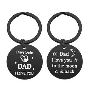 lot 10163 image: Lcbulu Fathers Day Present for Dad from Daughter Son - Drive Safe Dad Keychain Gifts for Birthday Valentines Day Christmas