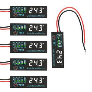 lot 10178 image: Diymore Battery Monitor Tester Golf Cart Battery Meter Smart Batterys Monitor,Digital Voltage Display with LED Backlight, DC 7-55V Power Meter for Lithium and Acid Batteries, Memory Function 5PCS
