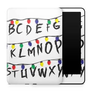 lot 10189 image: Tablet Skin Compatible with Amazon Kindle Paperwhite 12th (2024) - Stranger Alphabet - Premium 3M Vinyl Protective Wrap Decal Cover - Easy to Apply  Crafted in The USA by MightySkins