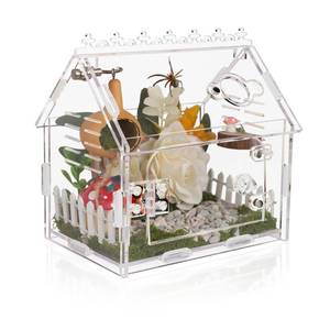 lot 10250 image: Jumping Spider Enclosure - 5.9x3.9x5.1 Magnetic Acrylic Terrarium Kit for Tarantula, Mantis and Reptiles, Escape-Proof Habitat with Secure Latches & Ventilation, Clear Invertebrate Breeding Cage