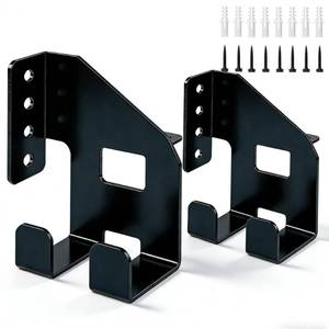 lot 10271 image: Aoutou Chainsaw Hanger, Heavy Duty Chainsaw Holder, Universal Garage Storage Organizer for Saws, Wall Corner Mounted Bracket for Garage Shed Organization (2Pack)