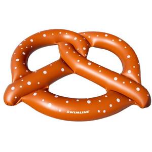 lot 10278 image: Swimline Giant Pretzel Swim Fun Inflatable Floating Seat, 1-Pack