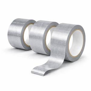 lot 10284 image: Paviro Heavy Duty Duct Tape, Silver, 3 Pack, 90 yd Total, 8.26 mil