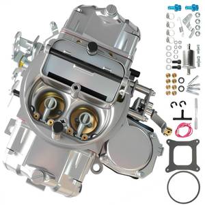 lot 10291 image: 0-3310S Carburetor for Holley 750 CFM 4-Barrel Manual Choke Vacuum Secondaries 4160 Street Performance Square Bore Carb 0-3310S
