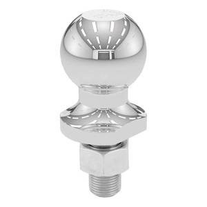 lot 10298 image: CURT 40001 Chrome Trailer Hitch Ball, 2,000 lbs, 1-78-Inch Diameter, 34 x 1-58-Inch Shank, Silver
