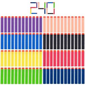 lot 10312 image: KISEER 240 Pcs Colorful Refill Darts Bullets Ammo Pack for Nerf N-Strike Elite Series Blasters