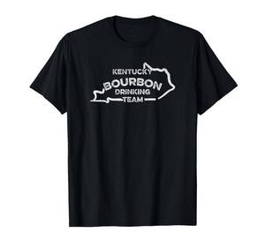 lot 10334 image: Kentucky Bourbon Drinking Team State - Whiskey Lover T-Shirt