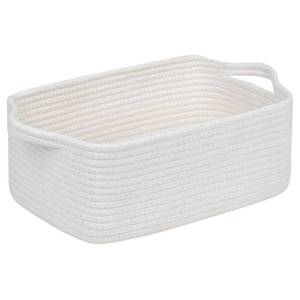 lot 11292 image: CubesLand Cute and Durable Small Cotton Rope Basket for Organizing