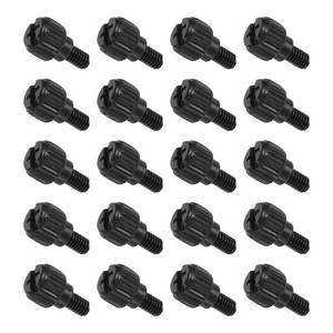 lot 12019 image: MECCANIXITY 20 Pcs M4x6mm PC Computer Case Thumbscrews, Carbon Steel Nickel Plated Knurled Thumb Screws Bolts Fasteners for Computer Cover, Motherboard, Fan, Power Supply, Black