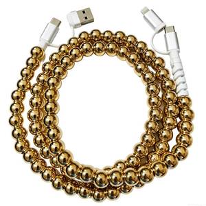 lot 12377 image: IIIZ 4-in-1 Beaded Charger 65W USB C Carplay Cable for iPhoneiPadGalaxy