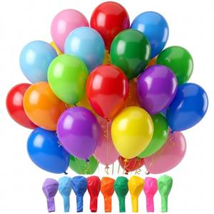 lot 12414 image: Mr. Pen- Balloons Assorted Colors, 12 Inch, 54 Pack