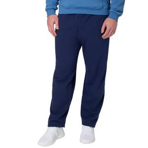 lot 12433 image: Hanes Mens EcoSmart Open Leg Pant with Pockets, Navy, L