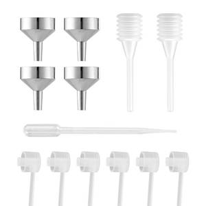 lot 12436 image: YAFIYGI 13Pcs Perfume Dispenser Tool - Replacement Pump, Funnel, Pipettes & Dropper for Travel Refillable Atomizer Bottle