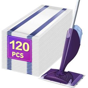 lot 13077 image: Mopping Pad Refill for Wet Jet Mop, Disposable Multi Surface Wetjet Hardwood Floor Cleaner Spray Mop Pads Refills, Thickness & Absorbent (120)