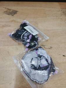 lot 14044 image: 17cm Doll Clothes Purple Lolita 2-Piece Outfit Headpiece & Dress, Cute Fashion Lolita Style for 6.7 Inch Dolls (Doll Not Included) 2 Pack